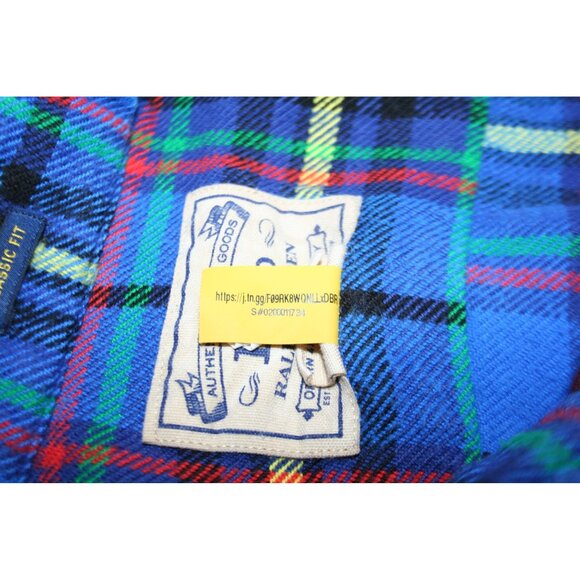 Polo Ralph Lauren Mens S Classic Fit Plaid Cotton Flannel Shirt Heritage Preppy - Picture 3 of 8